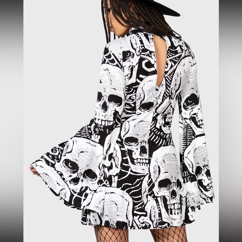 KILLSTAR Skeleton Season mini dress - size L never worn